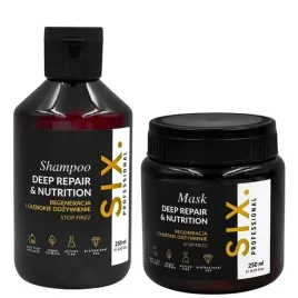 six-professional-deep-repair-nutrition-szampon-maska-regenerujaca-2x250ml