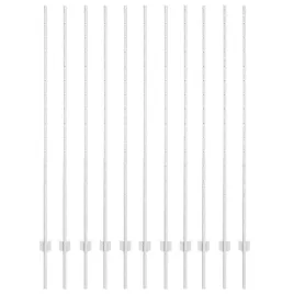 slupek-ogrodzeniowy-11-szt-srebrny-160-cm-stal