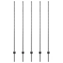 slupek-ogrodzeniowy-5-szt-szary-160-cm-stal