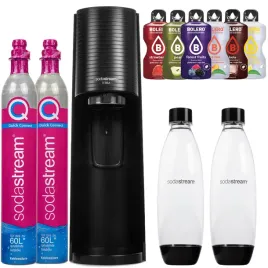 saturator-sodastream-terra-black-2-butelki-2-naboje-cylindry-dodatki