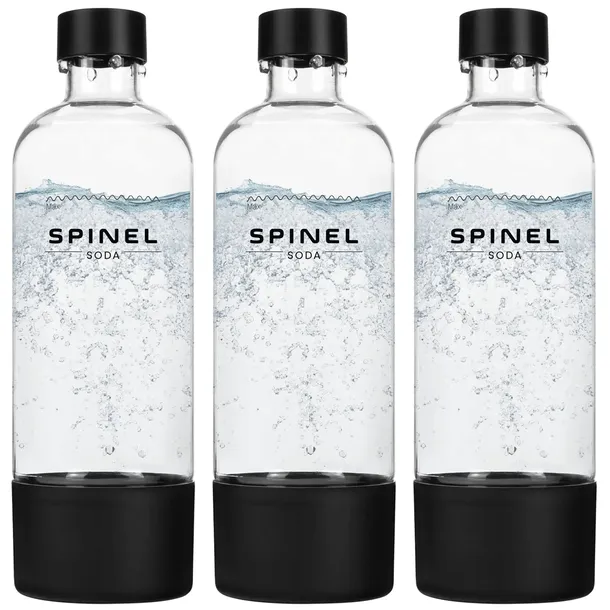 3x SPINEL SODA BUTELKA DO SATURATORA WODY SPINELSODA BubbleON 1L BPA FREE