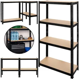 regal-magazynowy-metalowy-pako-150x75x30-cm-4-polki-czarny-nosnosc-700kg