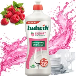 plyn-do-naczyn-ludwik-malinowy-butelka-do-recznego-zmywania-w-kuchni-900g