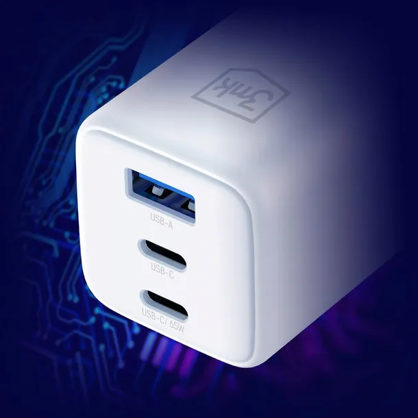 3mk-hyper-gan-ladowarka-65w-1xusb-a-2xusb-c-pd-pps-qc4-biala-stan-opakowania-oryginalne