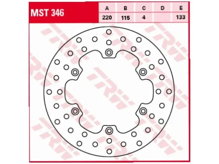 tarcze-trw-mst346-stan-nowy
