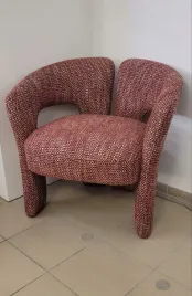 fotel-designerski-czerwony-tkanina-pleciona