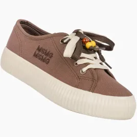 trampki-damskie-materialowe-sneakersy-na-platformie-sznurowane-brazowe-39