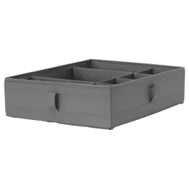 pudelko-z-przegrodami-skubb-ciemnoszare-44x34x11-cm