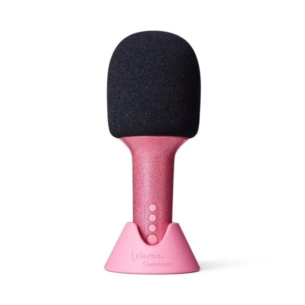 LaLarma - Mikrofon karaoke Glitter Groove Microphone - rose