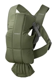 babybjorn-mini-woven-nosidelko-ciemnozielone