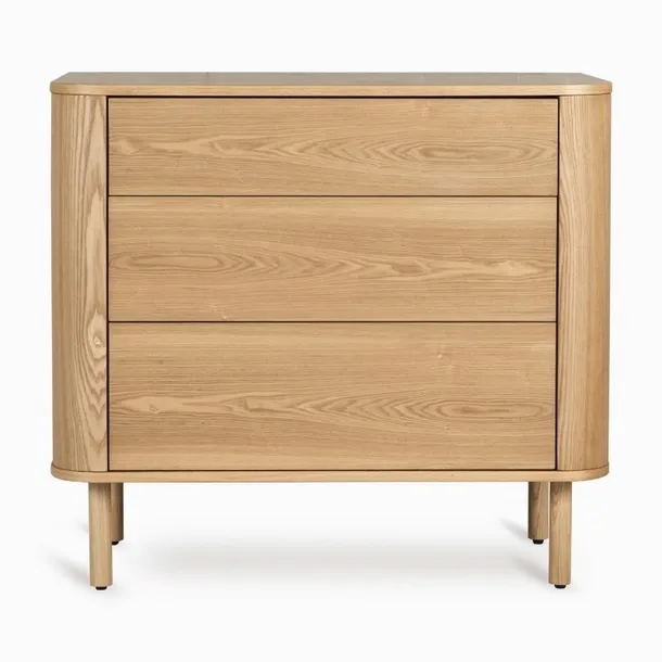 Quax - Drewniana komoda z szufladami YUME, natural ash