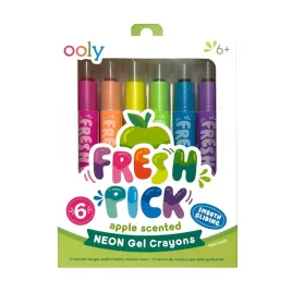 ooly-pachnace-kredki-zelowe-fresh-pick-neonowe-6szt