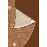 dywan-do-prania-round-dot-chestnut-140cm-stan-nowy