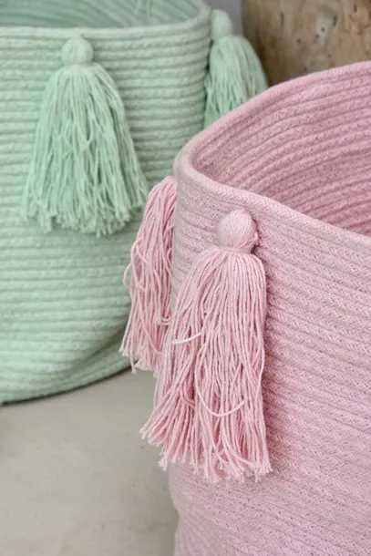 kosz-basket-tassels-pink-stan-nowy-plec-chlopcy-dziewczynki