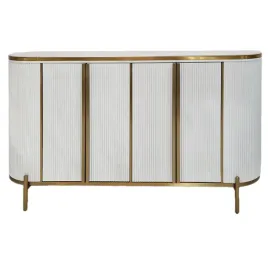 biala-komoda-isella-glamour-150-cm-ze-zlotymi-elementami
