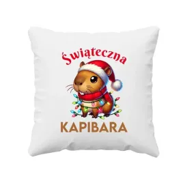 swiateczna-kapibara-poduszka-swiateczna-z-kapibara