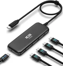 iczi-hub-usb-c-4x-usb-c-3-2-gen-10mbps-do-macbook-dell-hp-acer-asus-czarny