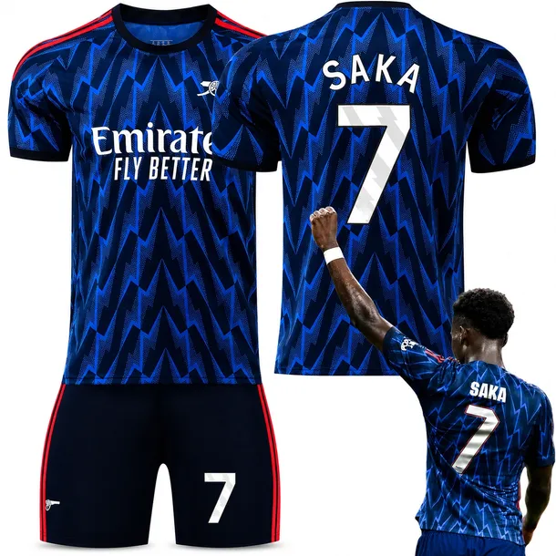 KOMPLET PIŁKARSKI KOSZULKA BUKAYO SAKA  ARSENAL LONDYN ROZMIARY