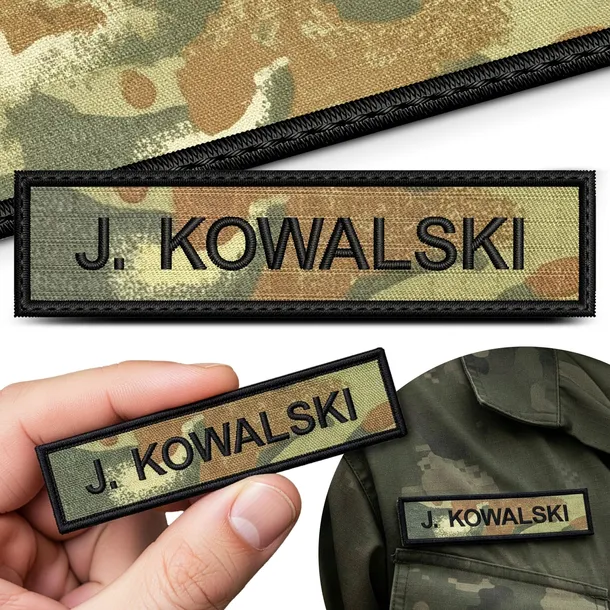 STRAŻ GRANICZNA IMIENNIK NAZWISKO SG NA MUNDUR SG-14 NASZYWKA REGULAMINOWA