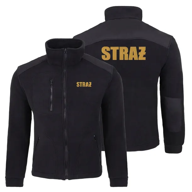 Polar bluza STRAŻ HAFT PSP OSP JRG Ciepły STRAŻACKI CZARNY M