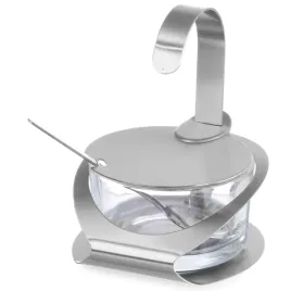 cukiernica-ze-szkla-i-stali-nierdzewnej-z-lyzeczka-sr-130mm-wys-90mm-hendi-465370