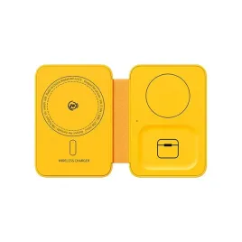 wekome-wp-u172-ladowarka-bezprzewodowa-3w1-z-magsafe-do-iphone-apple-watch-i-airpods-lusterko-zolty