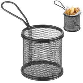 koszyk-do-serwowania-smazonych-przekasek-frytek-z-uchwytem-okragly-90x90x90-mm-hendi-425633