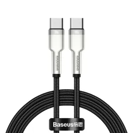 przewod-kabel-usb-c-usb-c-cafule-metal-data-power-delivery-100w-1m-czarny