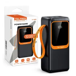 teltech-power-bank-5a-22-5w-kable-typ-c-lightning-czarny-50000mah