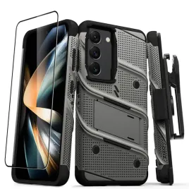 zizo-bolt-series-pancerne-etui-samsung-galaxy-s23-ze-szklem-9h-na-ekran-uchwyt-z-podstawka-szary