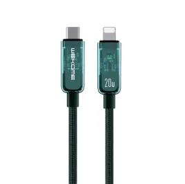 wekome-wdc-181-vanguard-series-kabel-polaczeniowy-usb-c-do-lightning-super-fast-charging-pd-20w-1-m-zielony