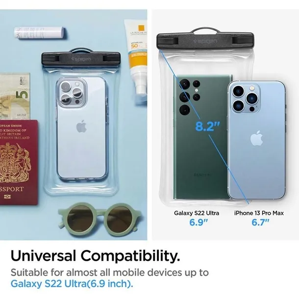 spigen-a610-universal-waterproof-float-case-etui-do-smartfonow-do-6-9-przezoczysty-funkcje-ladowanie-indukcyjne-wodoodpornosc