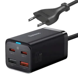 szybka-ladowarka-sieciowa-gan3-pro-2x-usb-c-2x-usb-65w-pd-qc-kabel-usb-c-1m-czarny