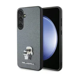 karl-lagerfeld-saffiano-karl-and-choupette-metal-pin-etui-samsung-galaxy-s24-szary