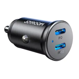 mini-ladowarka-samochodowa-do-gniazda-zapalniczki-30w-2x-usb-c-metalowa-czarna