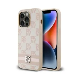 dkny-leather-checkered-mono-pattern-and-printed-stripes-etui-iphone-14-pro-rozowy