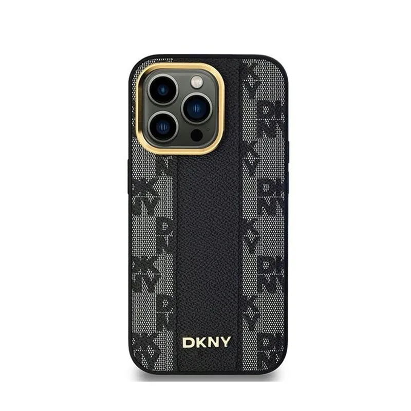 dkny-leather-checkered-mono-pattern-magsafe-etui-iphone-14-pro-max-czarny