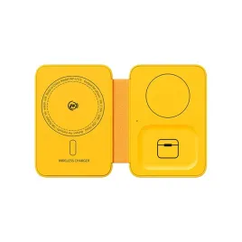 wekome-wp-u172-ladowarka-bezprzewodowa-3w1-z-magsafe-do-iphone-apple-watch-i-airpods-lusterko-zolty