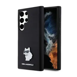 karl-lagerfeld-silicone-choupette-metal-pin-etui-samsung-galaxy-s24-ultra-czarny