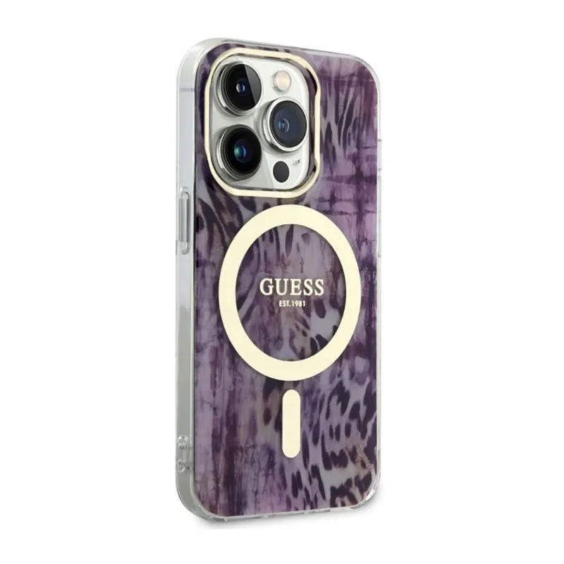 guess-leopard-magsafe-etui-iphone-14-pro-rozowy