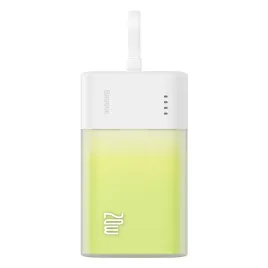powerbank-popsicle-5200mah-20w-z-kablem-lightning-60w-20v-3a-30cm-bialo-zielony