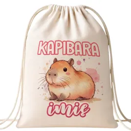 plecak-bawelniany-personalizowany-kapibara-capybara-zwierzak-dla-dzieci