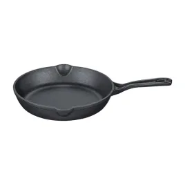 kuchenprofi-provence-patelnia-zeliwna-z-dziobkiem-srednica-20-cm-czarny