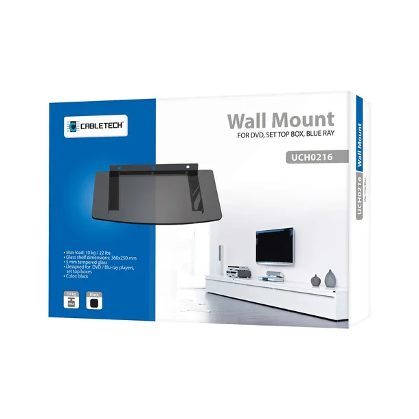 uchwyt-scienny-do-odtwarzaczy-dvd-i-dekoderow-max-8kg-cabletech-producent-cabletech