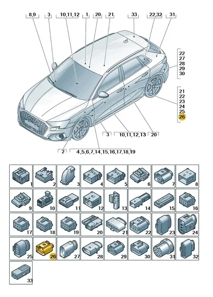 wtyczka-audi-a4-16-stan-nowy-wersja-europejska