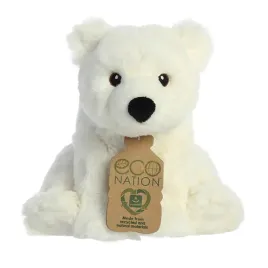 eco-nation-pluszowa-maskotka-przytulanka-mis-polarny-siedzacy-19-cm-eco-friendly