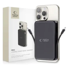 powerbank-magnetyczny-pb31-10000mah-15w-magsafe-z-kablami-usb-c-iphone-lightning-czarny