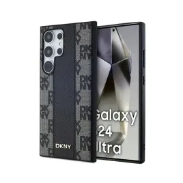 dkny-leather-checkered-mono-pattern-magsafe-etui-samsung-galaxy-s24-ultra-czarny