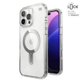 speck-presidio-perfect-clear-clicklock-and-magsafe-etui-iphone-16-pro-max-clear-chrome-finish-serene-silver