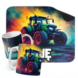 zestaw-personalizowany-kubek-podkladka-pod-mysz-traktor-prezent